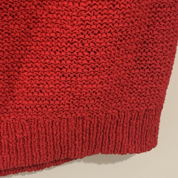 Ralph Lauren Womens Chunky Knit Sweater Top Size Small Red Preppy Holiday - Picture 5 of 9